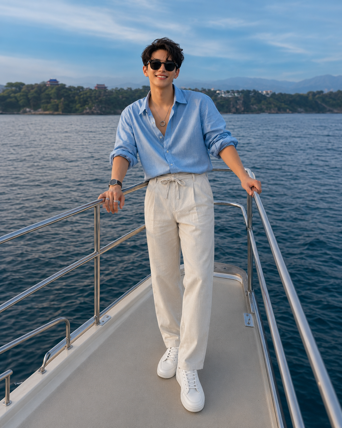 CREAM LINEN PANT