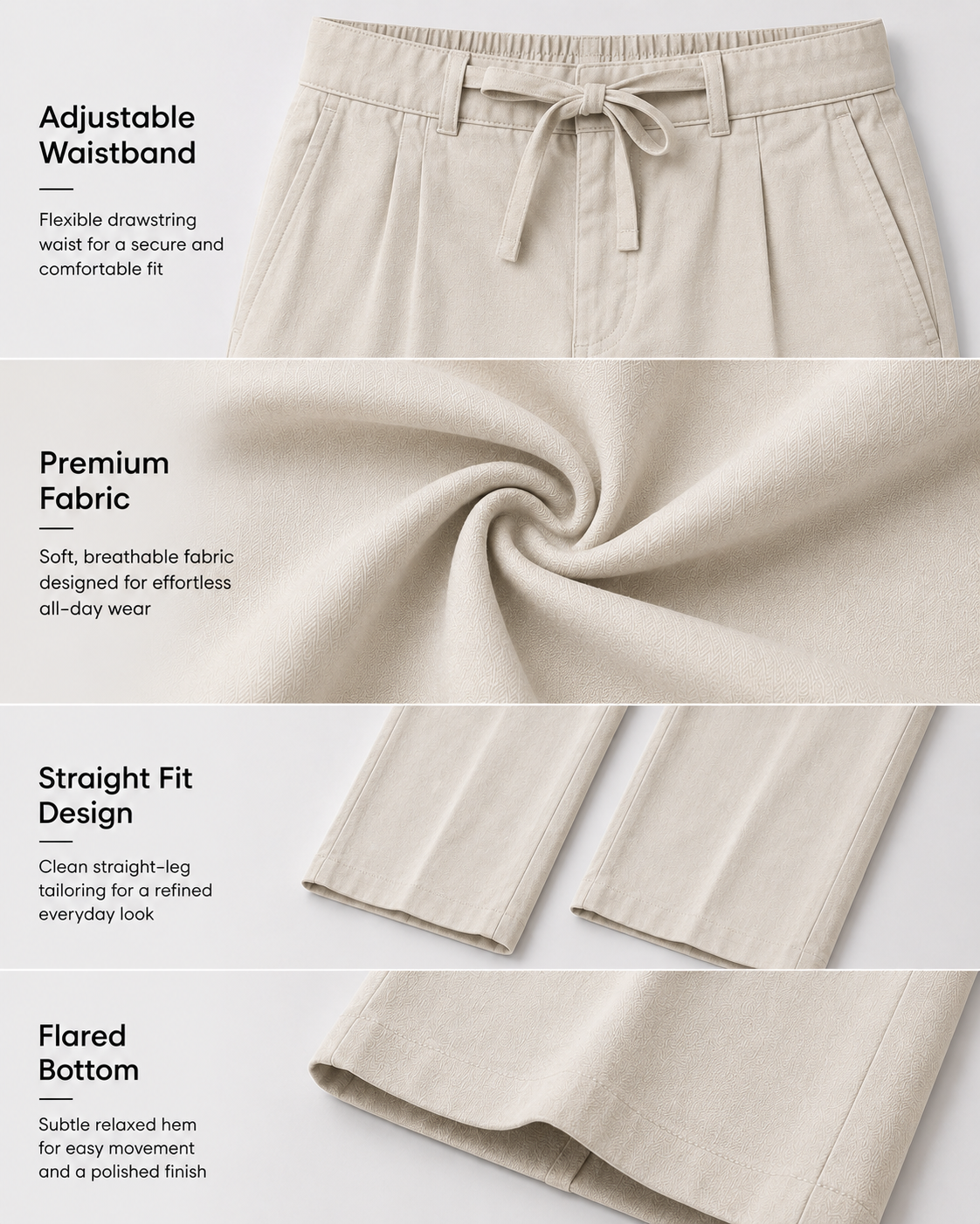 CREAM LINEN PANT