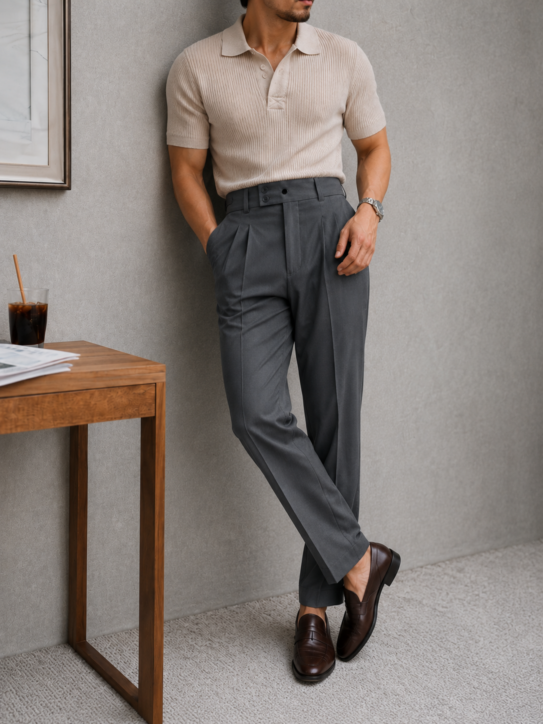 Dark Gery Gurkha Pant