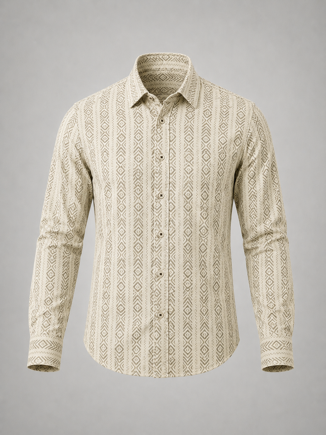 Sandstone Tribal Weave Shirt