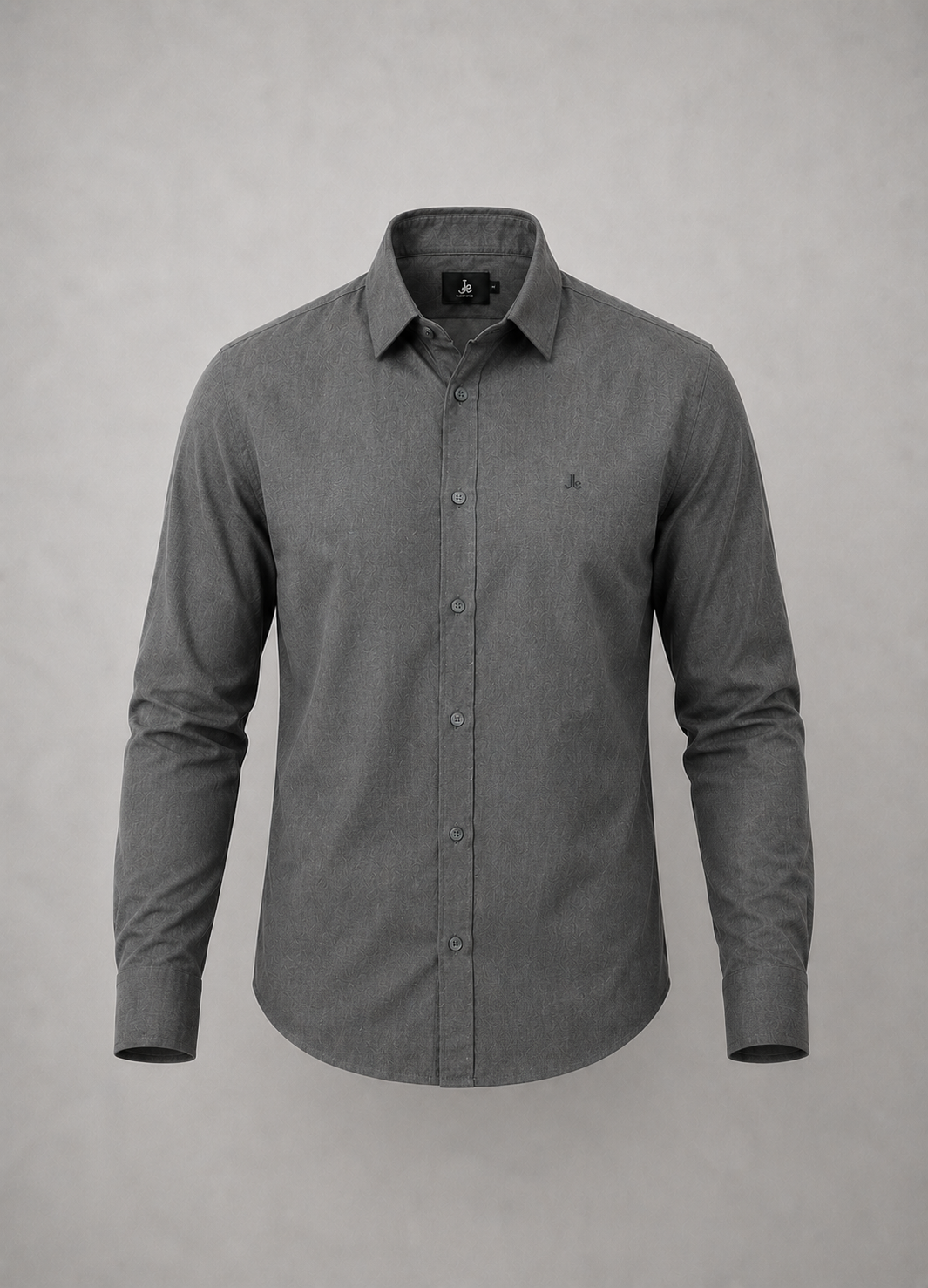 Charcoal Grey Textured Shirt