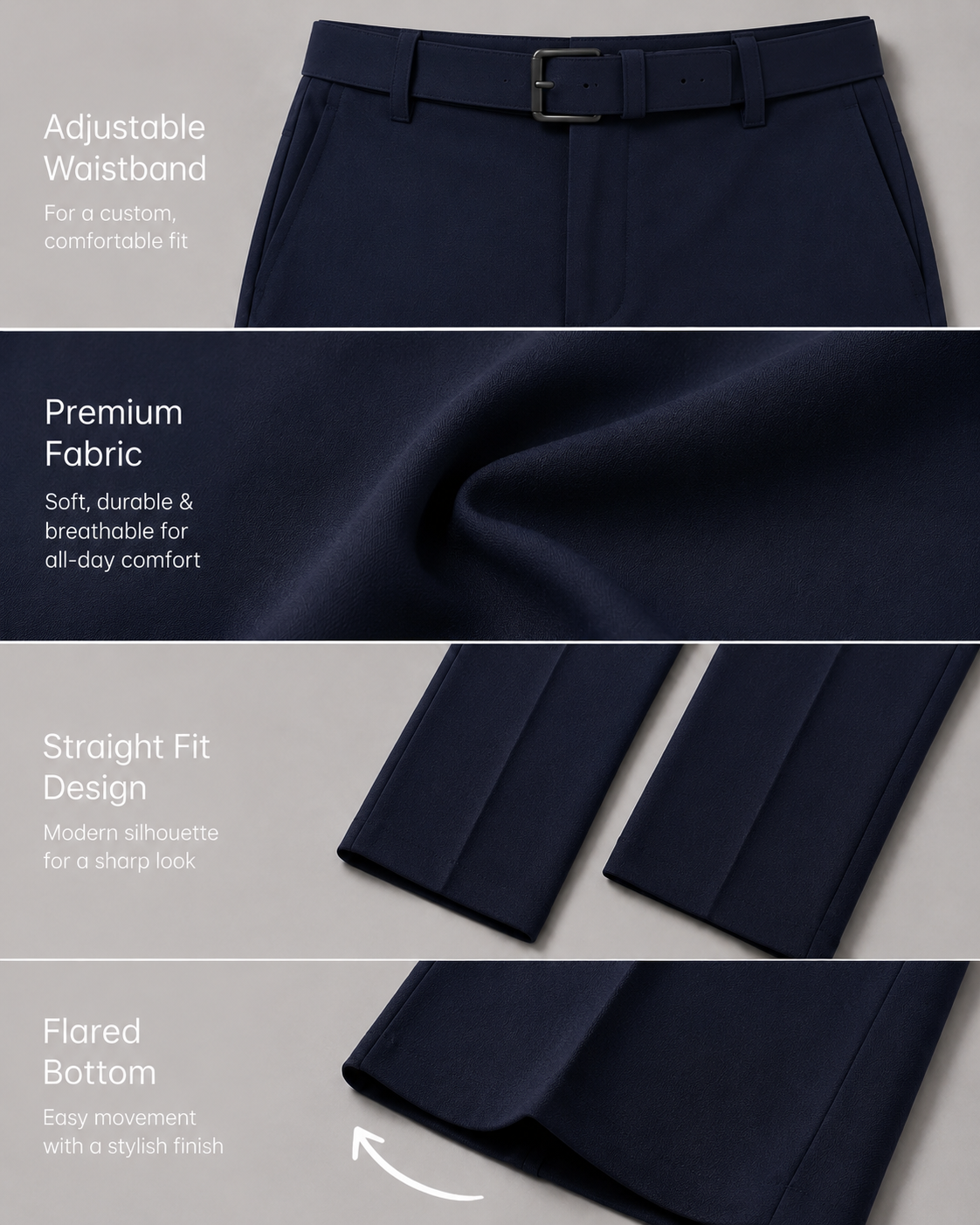 NAVY KOREANFIT PANT