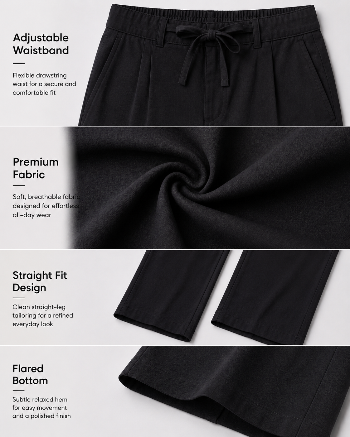 BLACK LINEN PANT