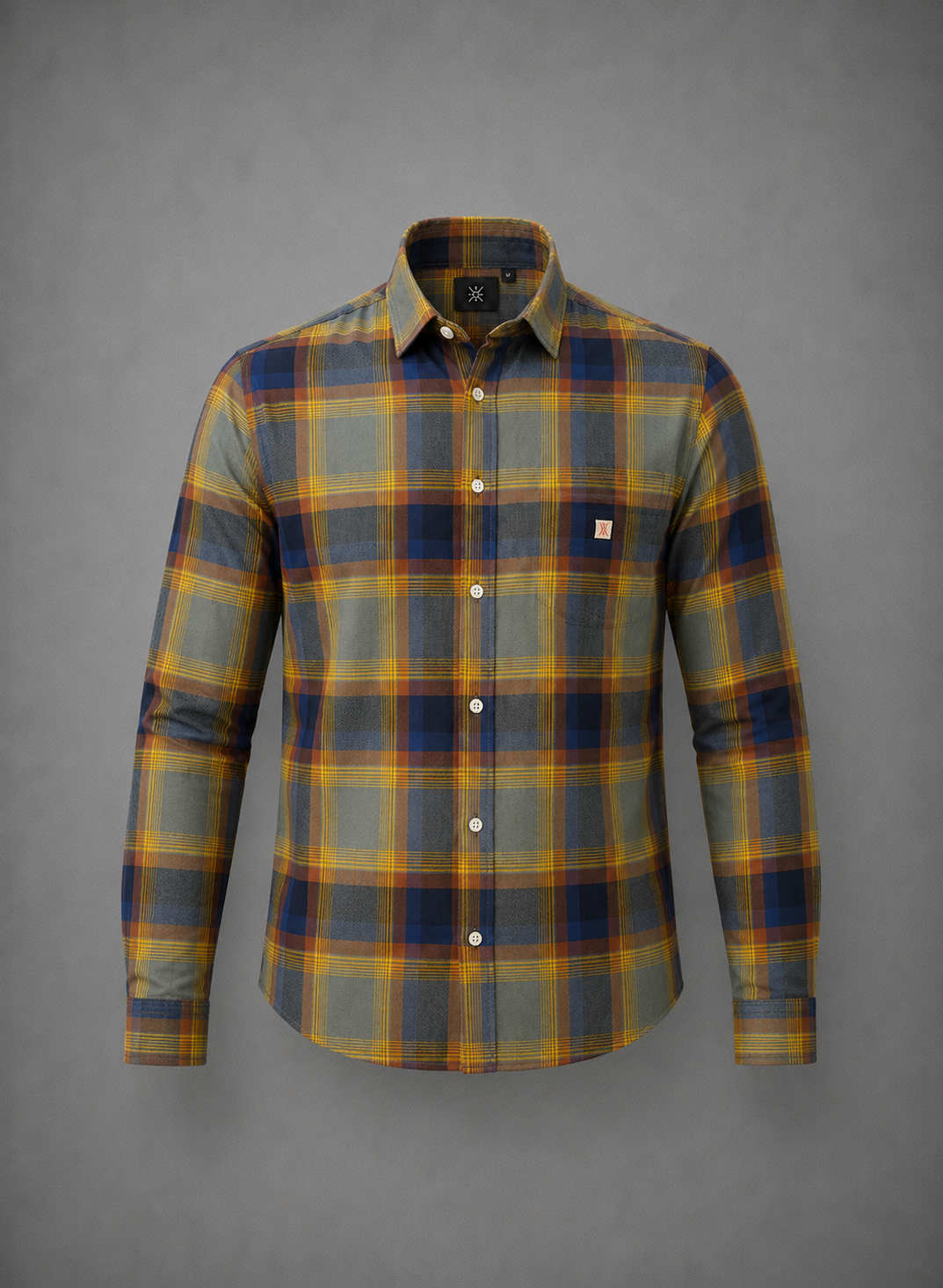 Olive Navy Tartan Shirt