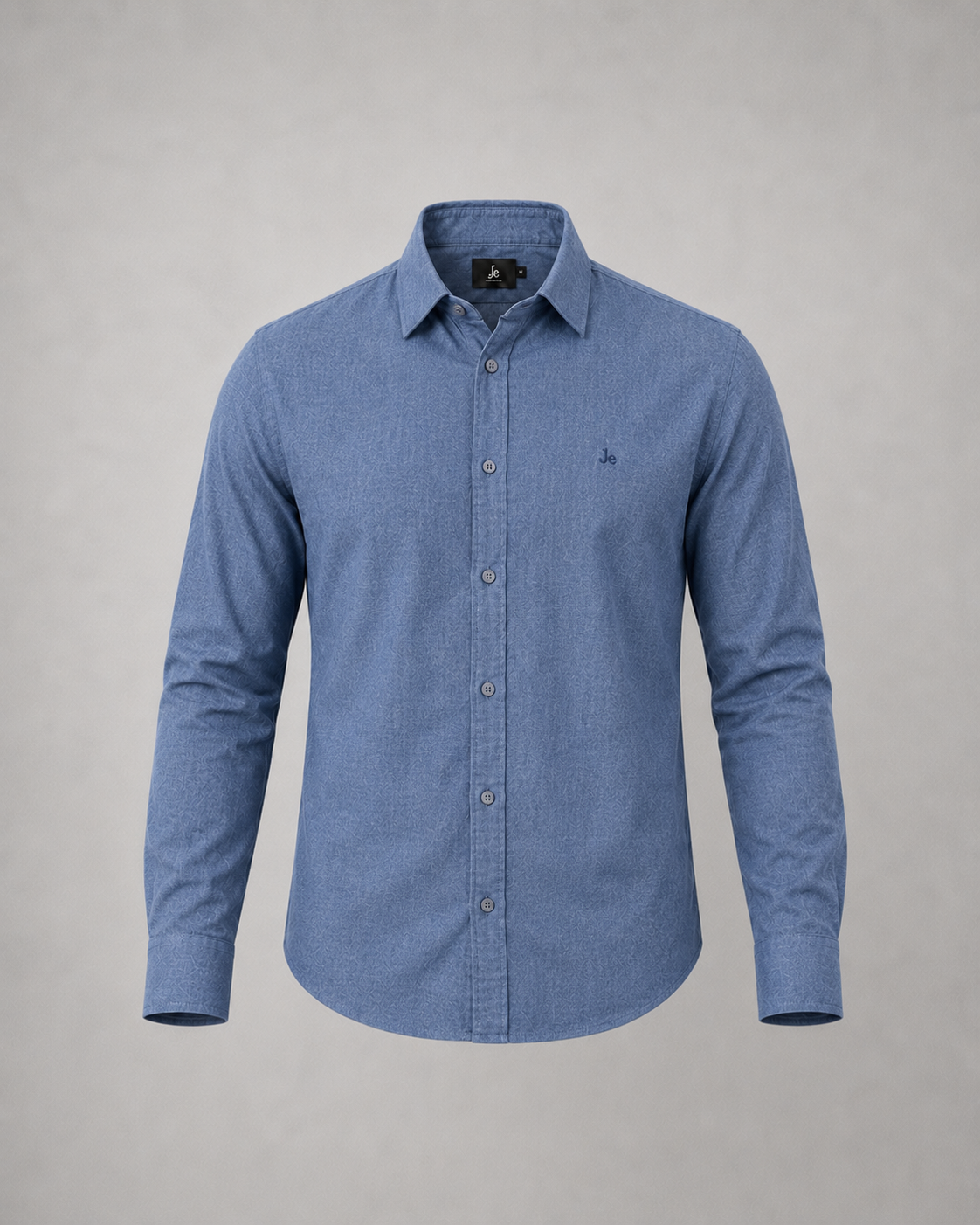 Ocean Blue Textured Shirt