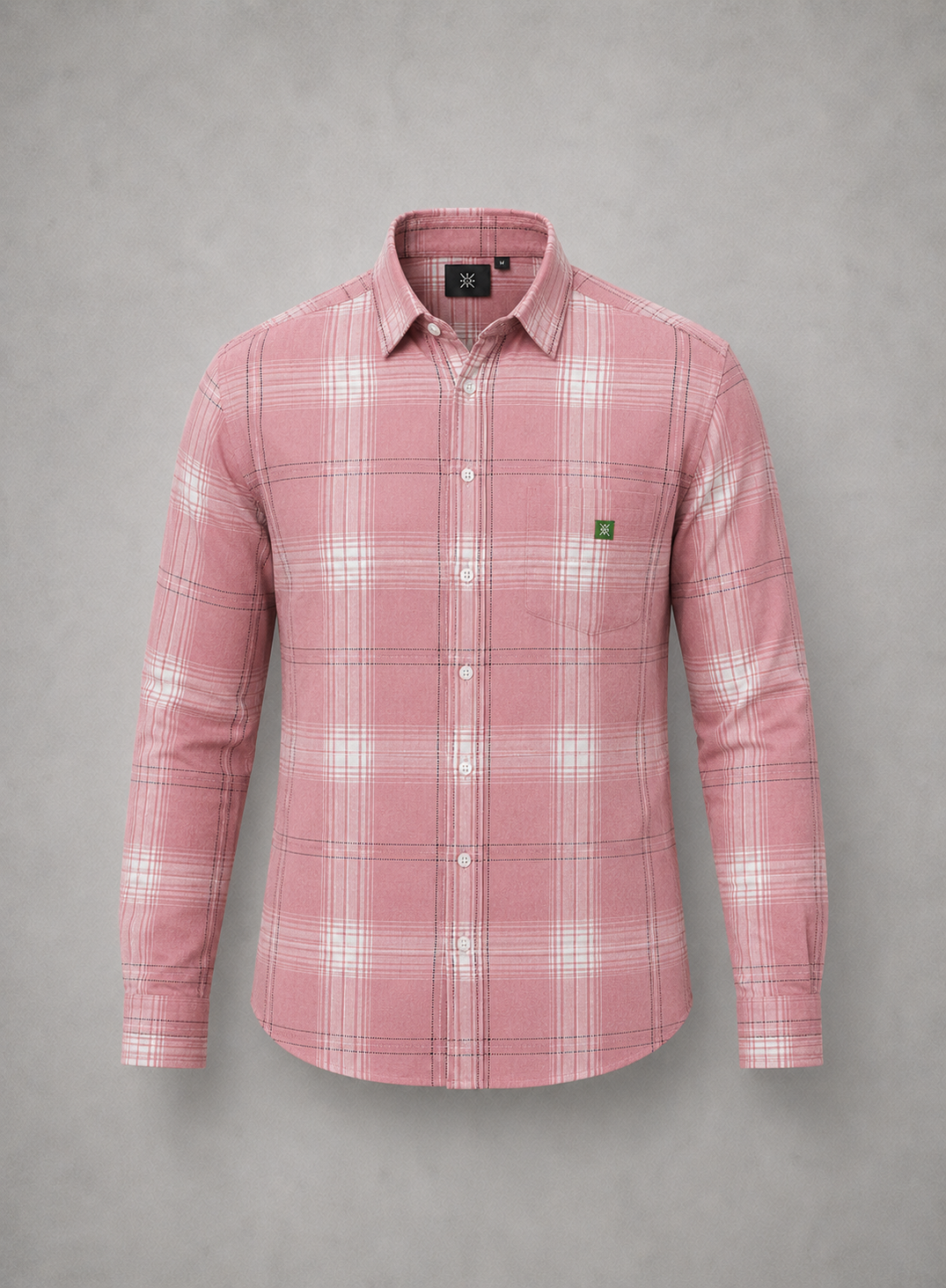 Blush Pink Check Shirt