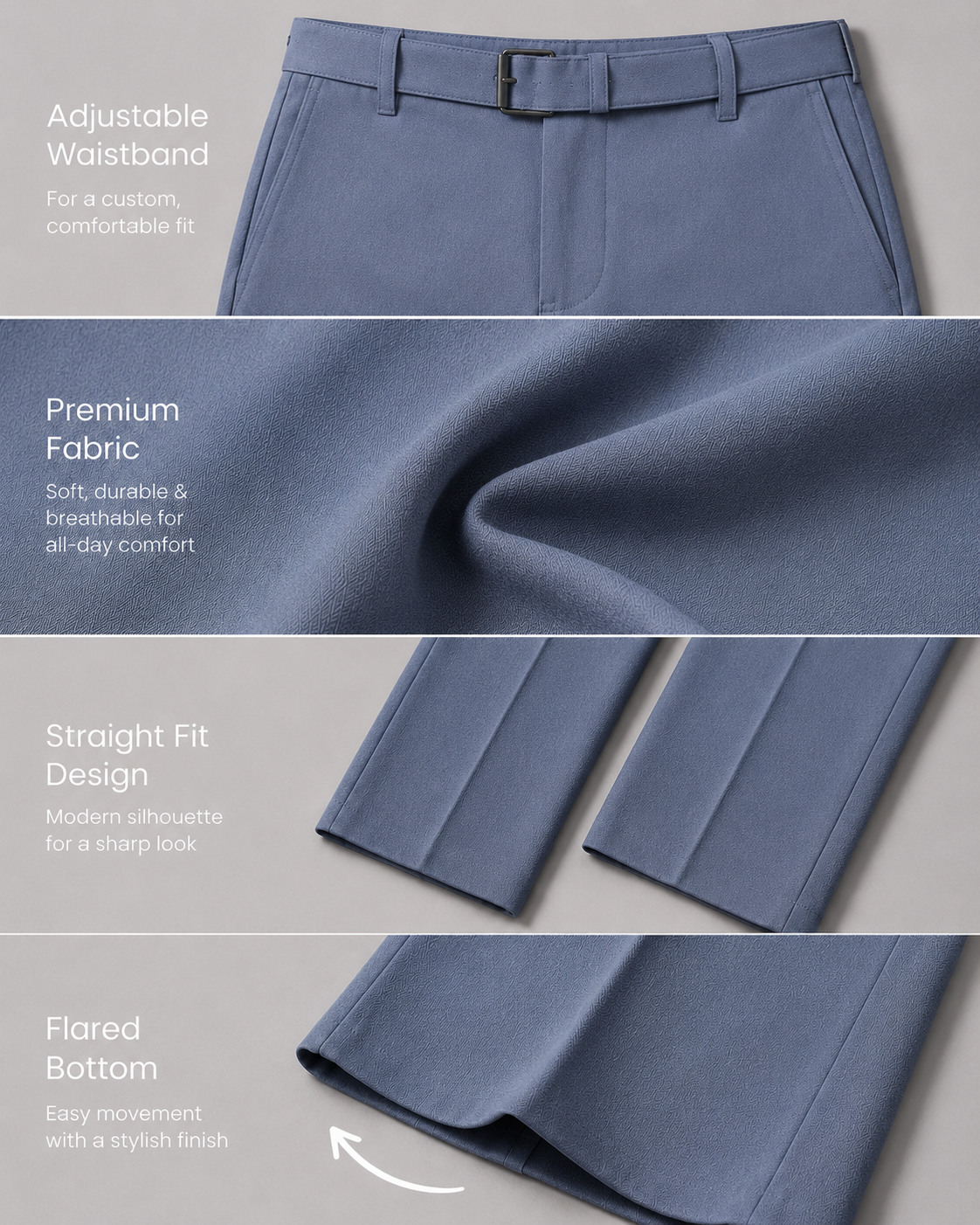 LIGHT GREY KOREANFIT PANT