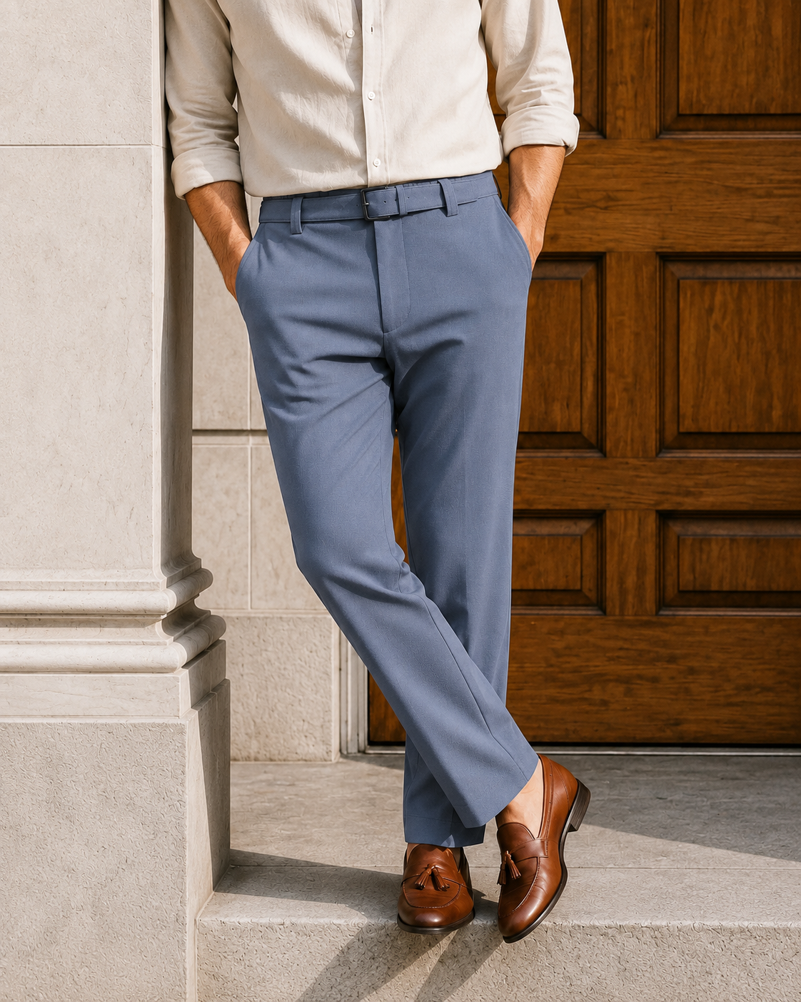 LIGHT GREY KOREANFIT PANT
