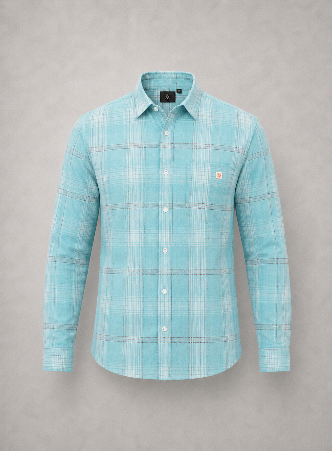 Sky Blue Plaid Shirt