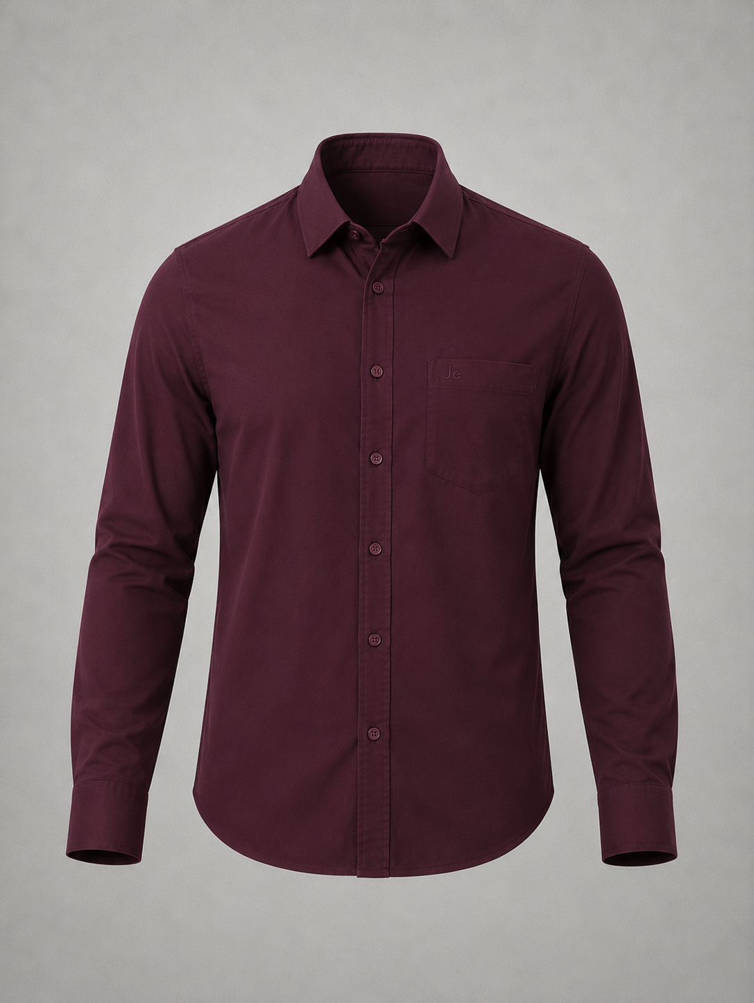 Burgundy Premium Solid Shirt
