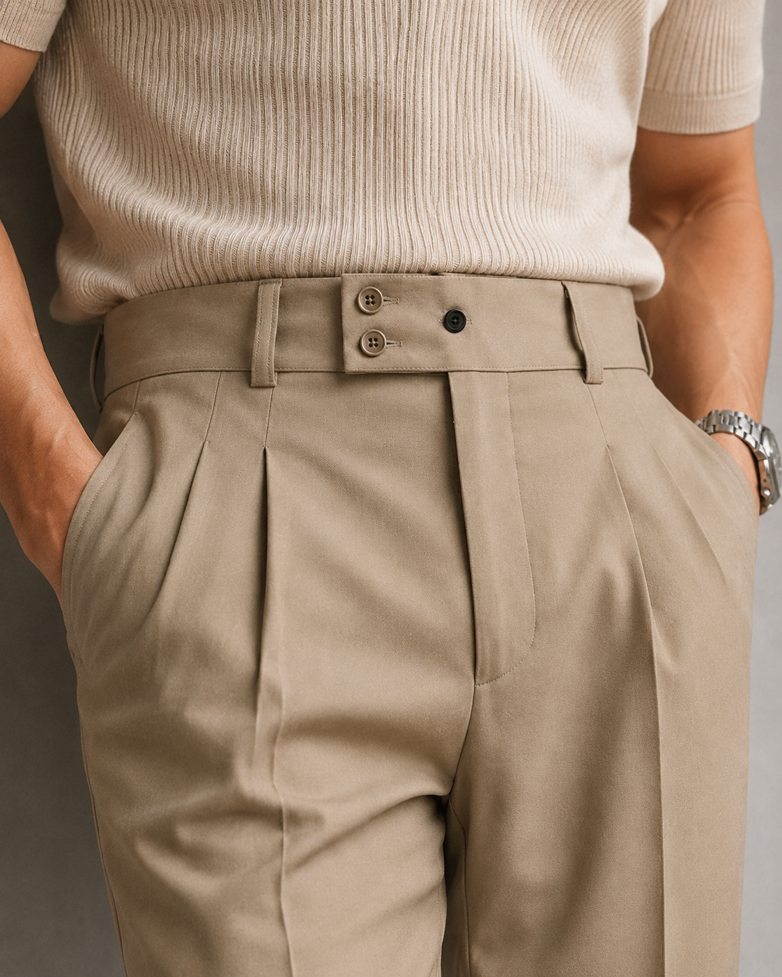 Beige Gurkha Pant