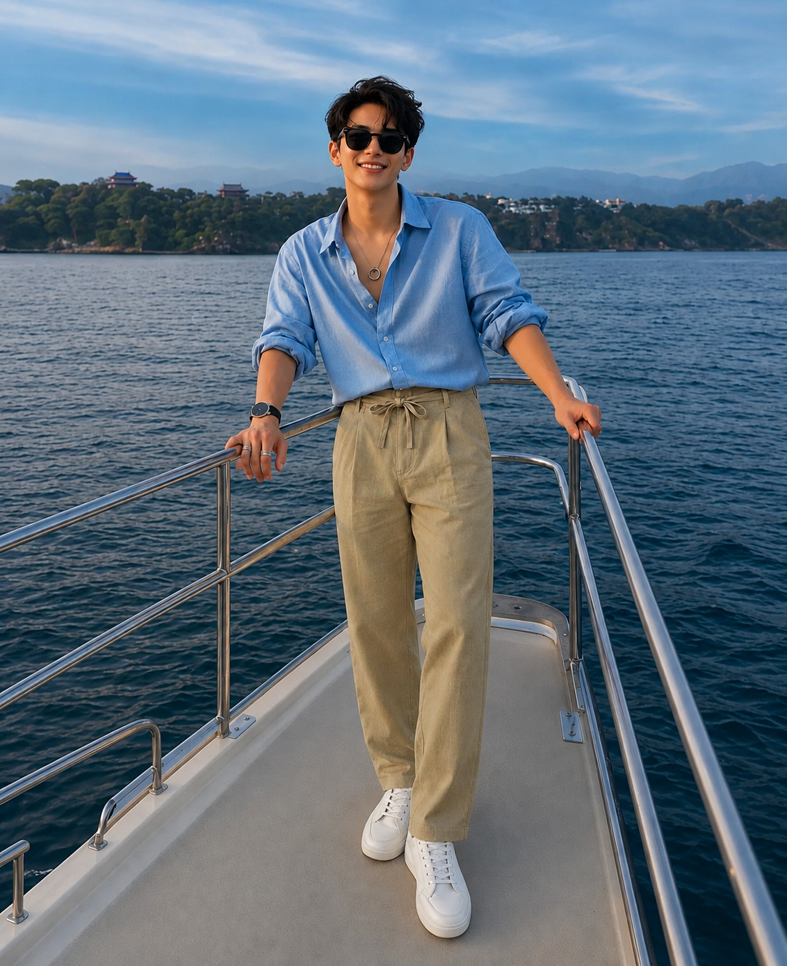 BEIGE LINEN PANT