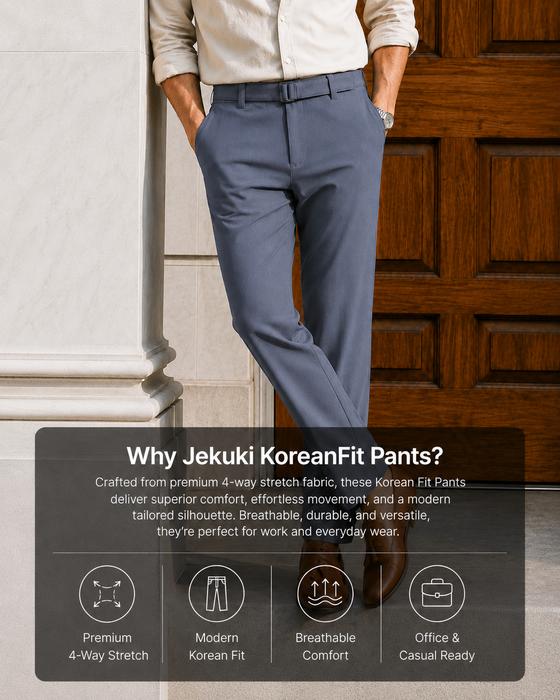 DARK GREY KOREANFIT PANT
