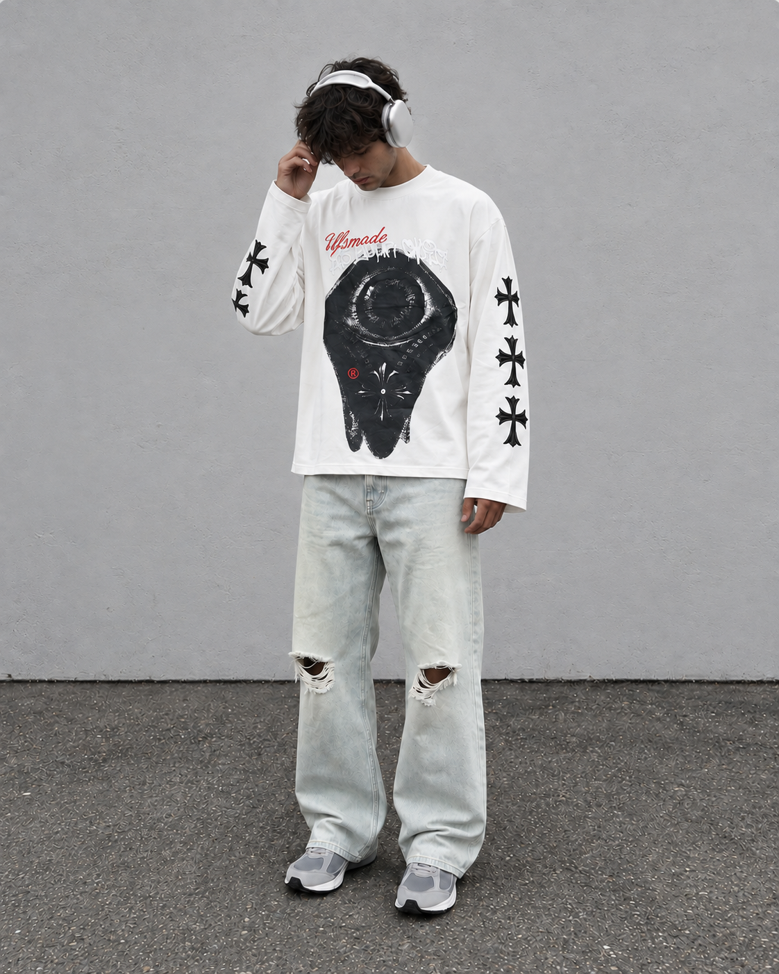 White Boxy Fit T Shirt FS