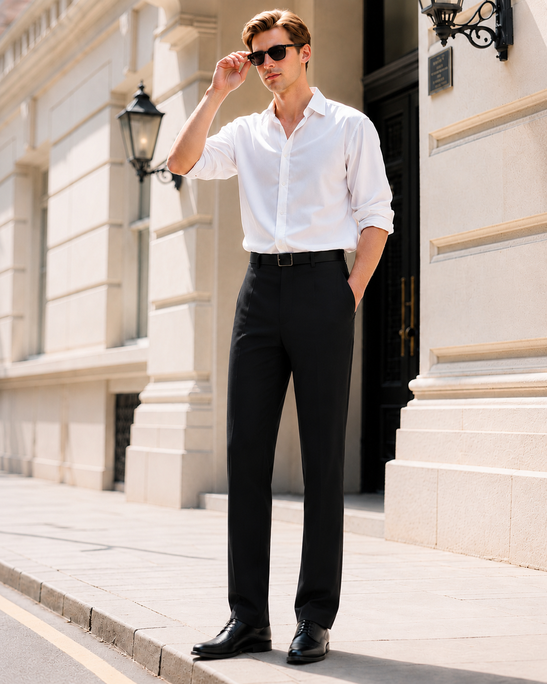 BLACK KOREANFIT PANT