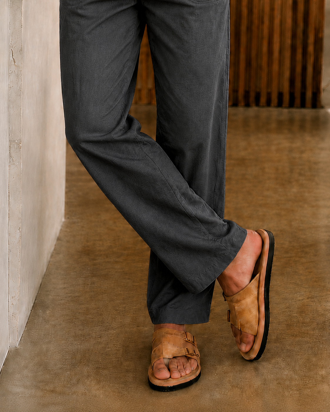 DARK GREY LINEN PANT