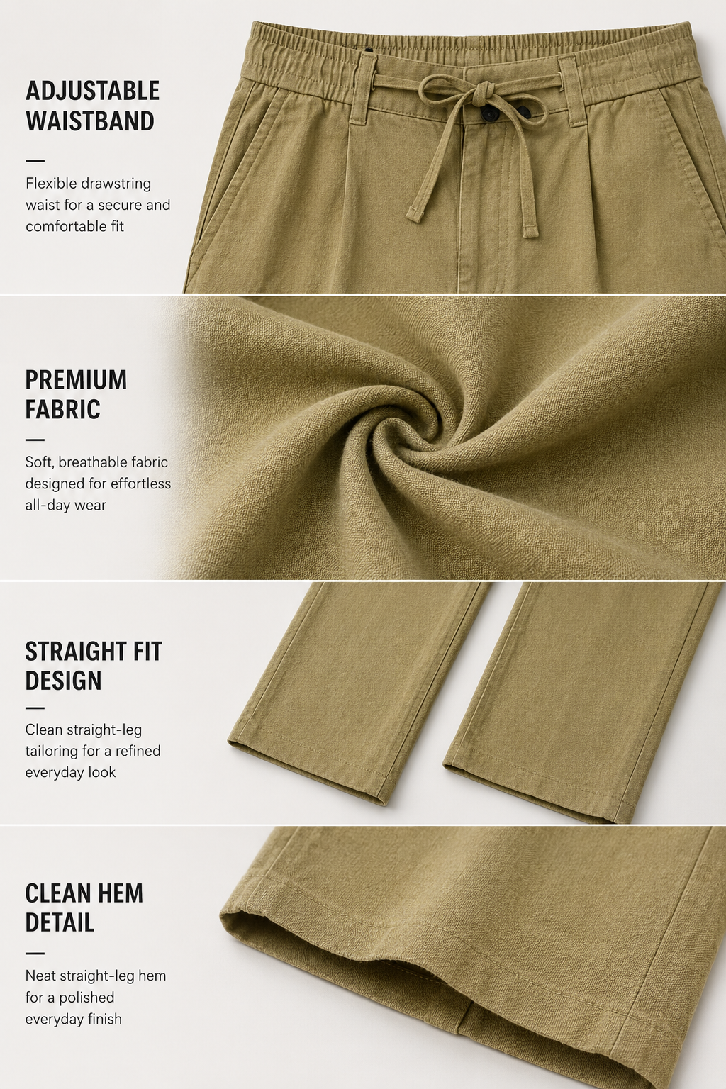 BEIGE LINEN PANT