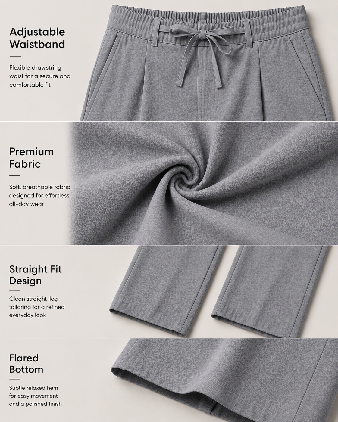 GREY LINEN PANT
