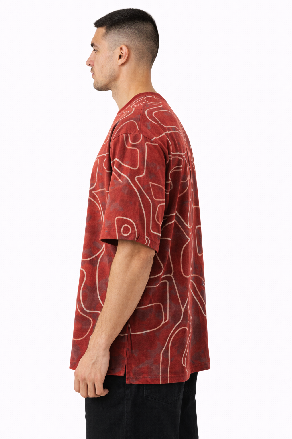 MENS BROWD SHOUILDER TSHIRT