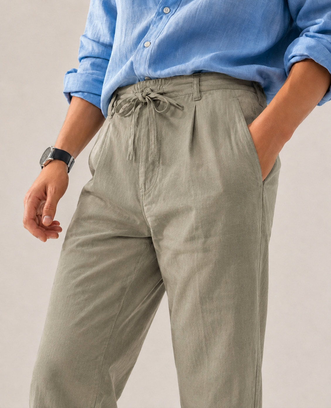 LIGHT PISTA LINEN PANT