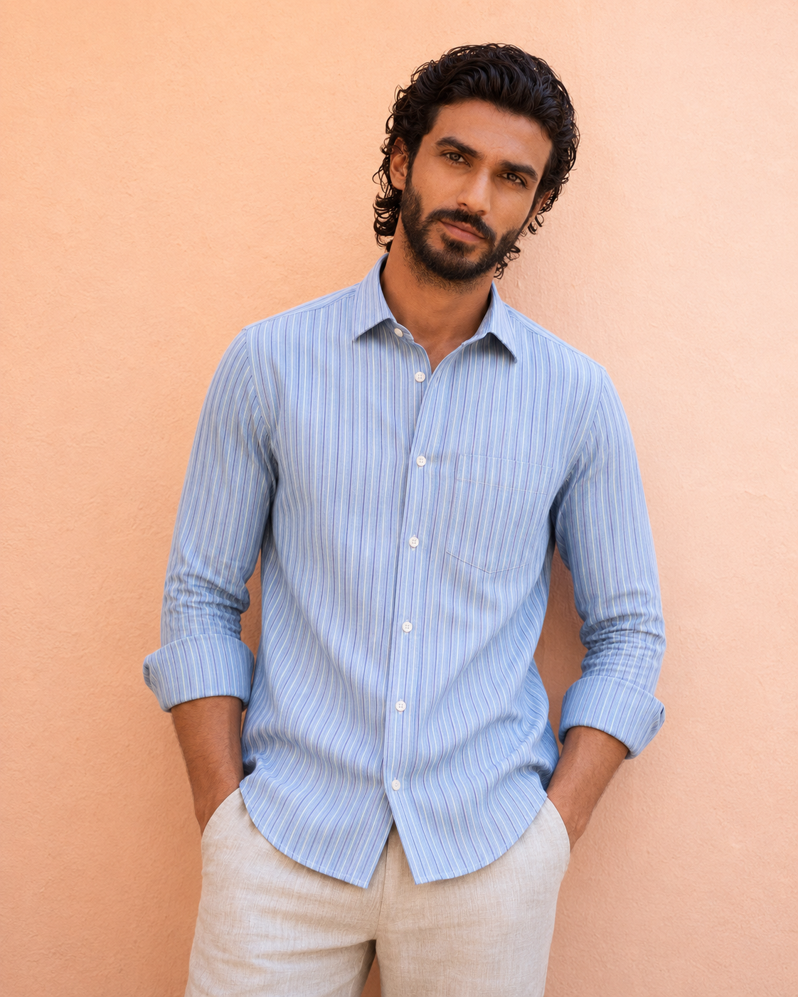 Ocean Line Stripe Shirt