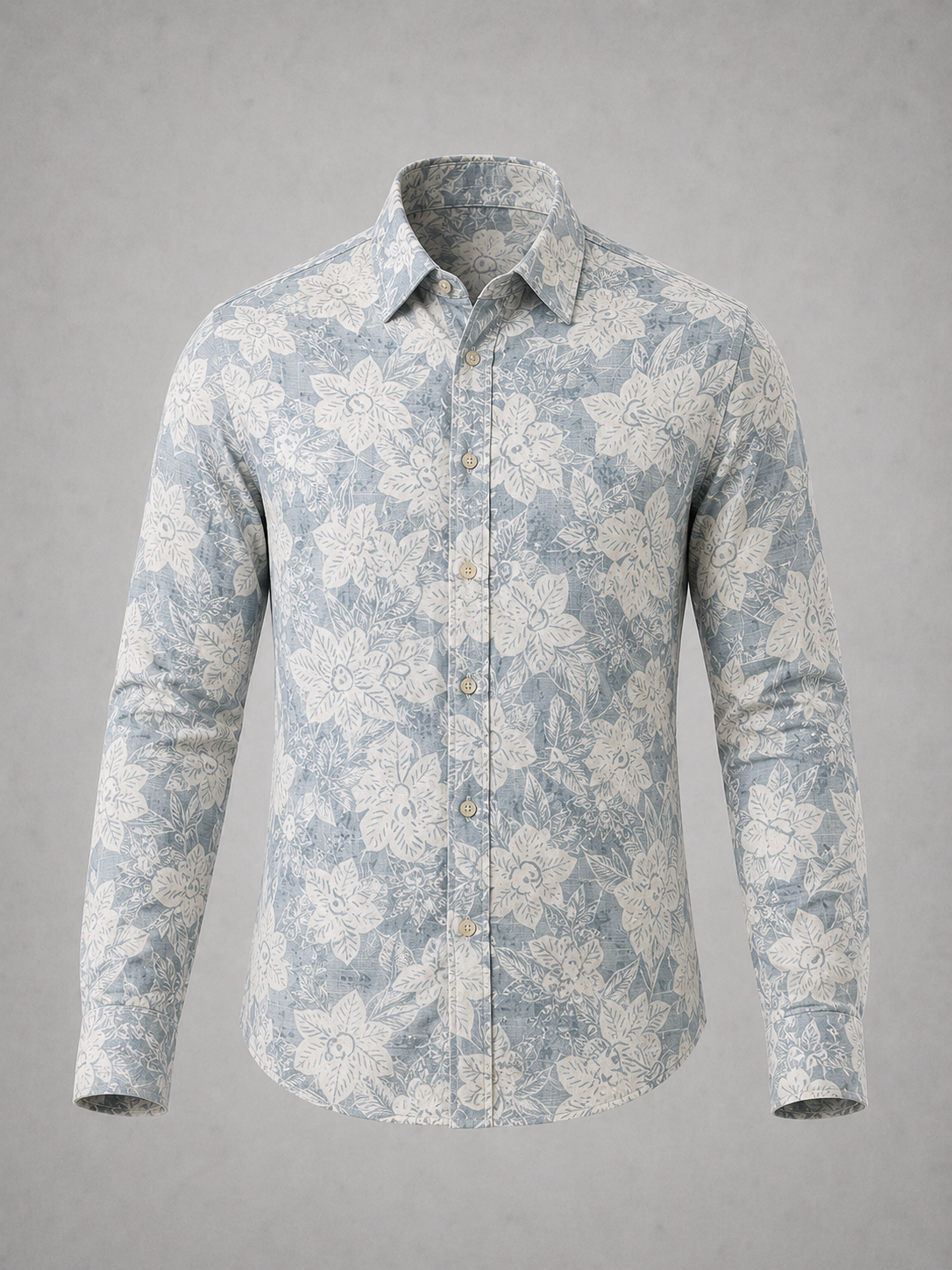 Frost Blue Floral Shirt