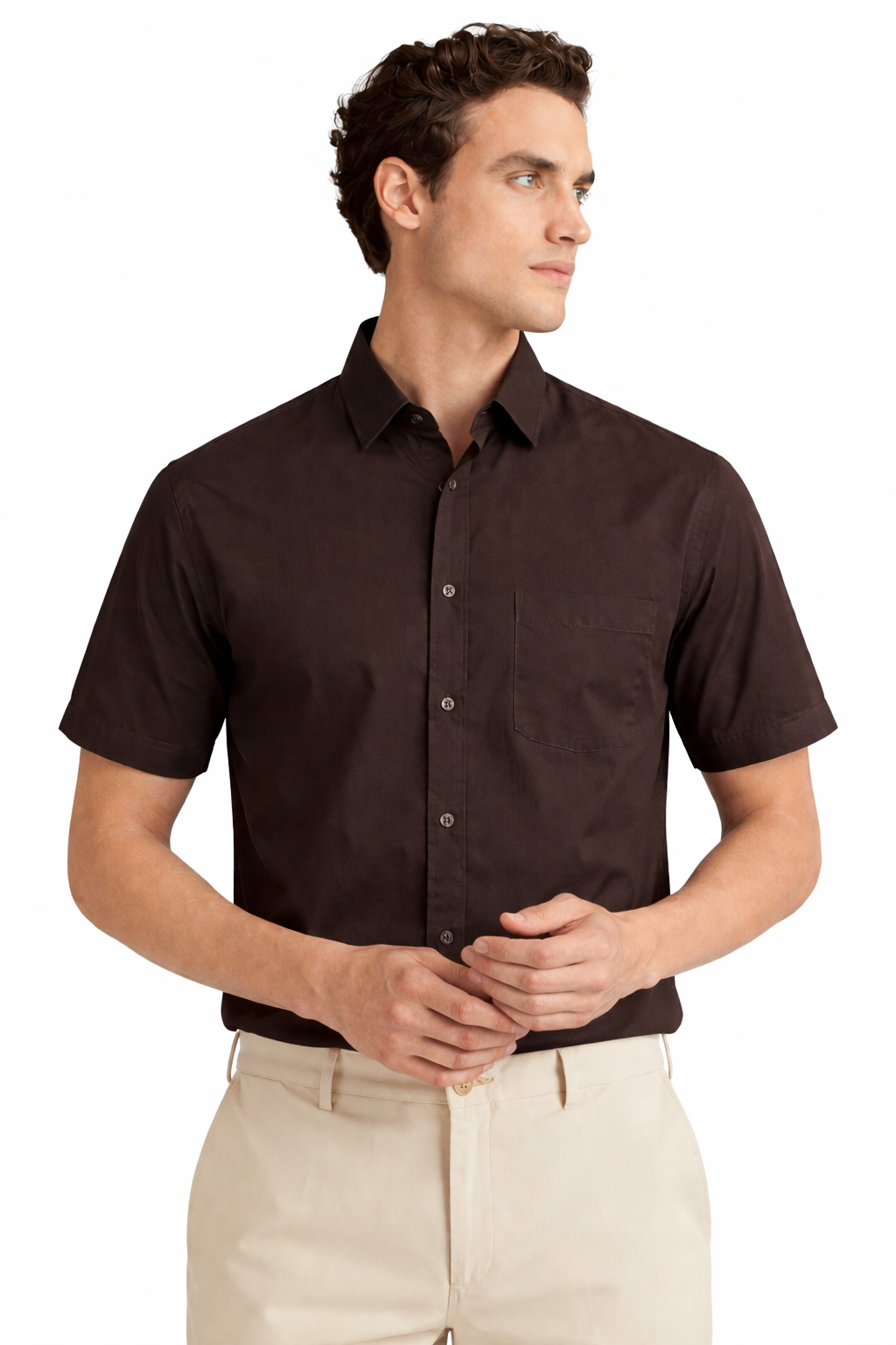 MENS LINEN HALF SHIRT