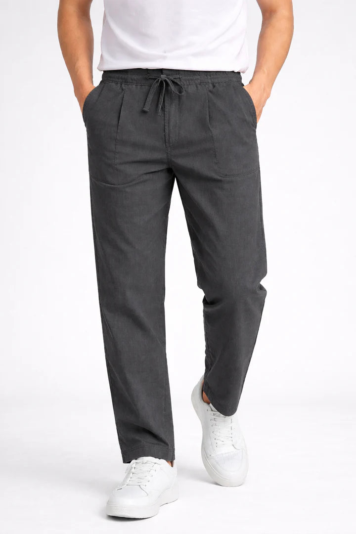 DARK GREY LINEN PANT