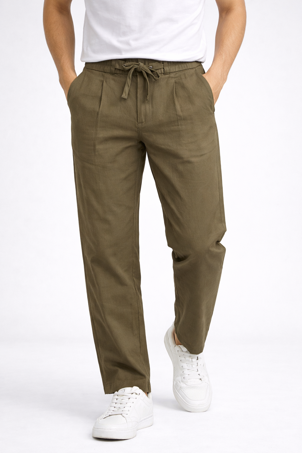 MENS KOREANFIT LINEN PANT