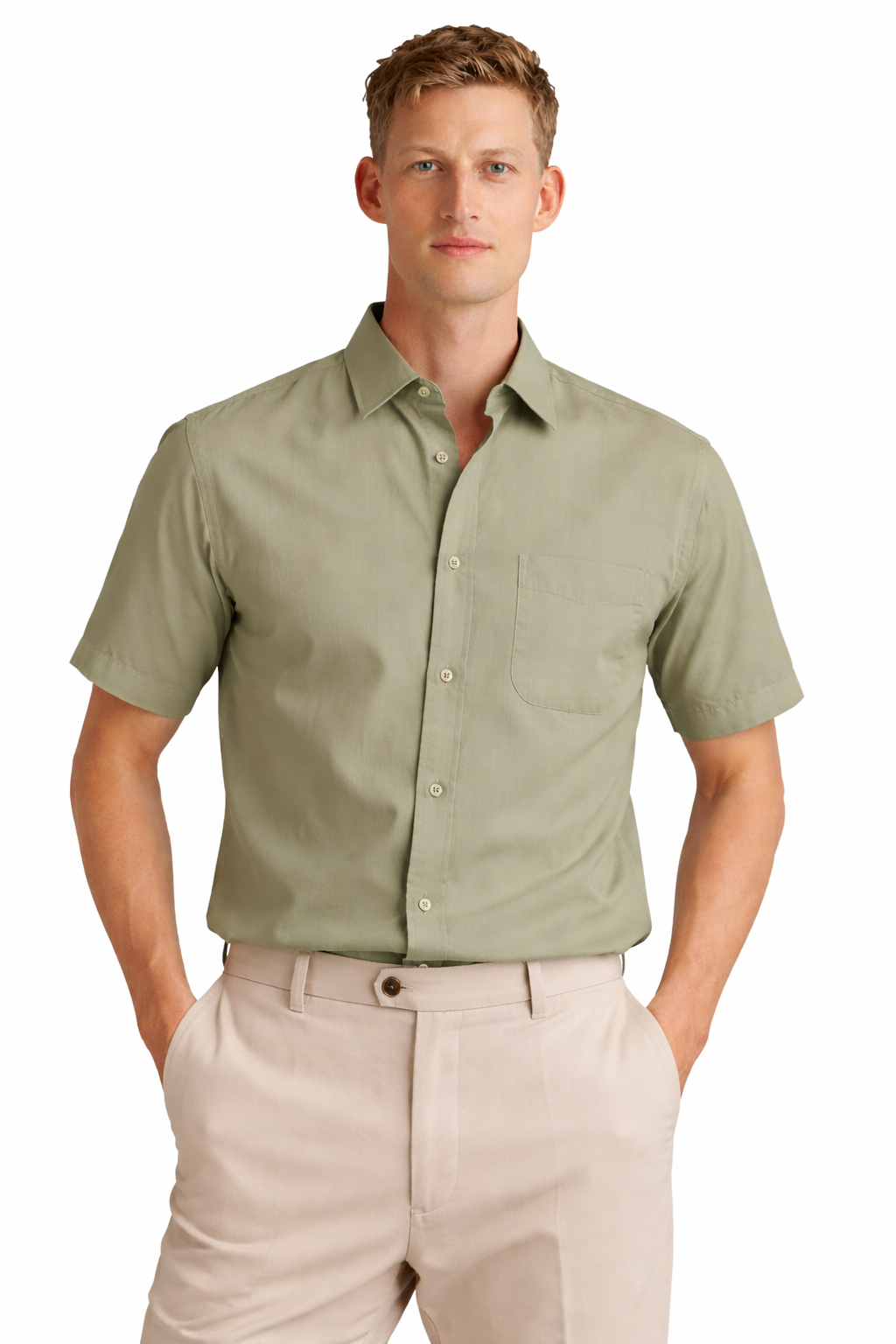 MENS LINEN HALF SHIRT