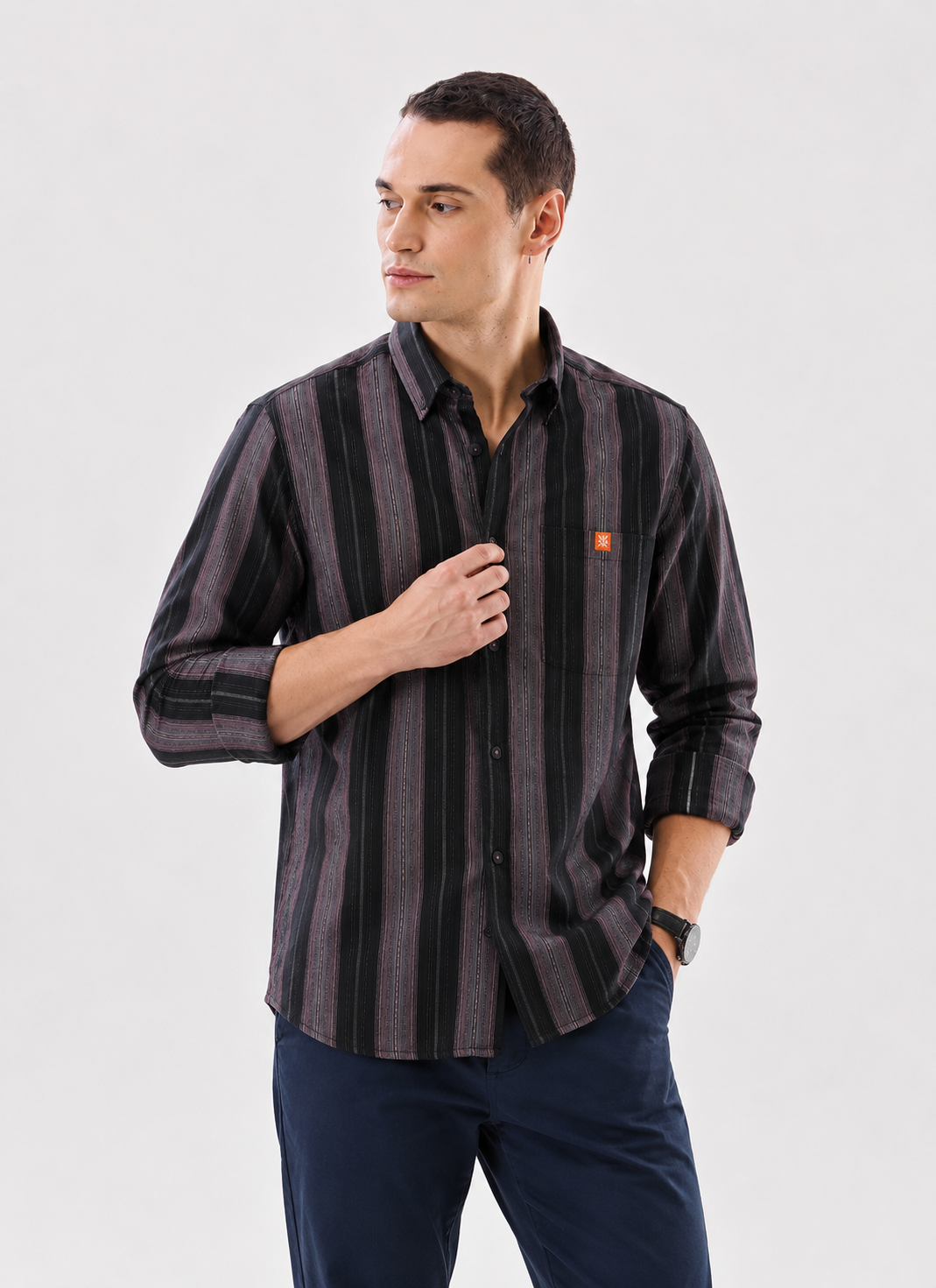 Mens Strip Shirt