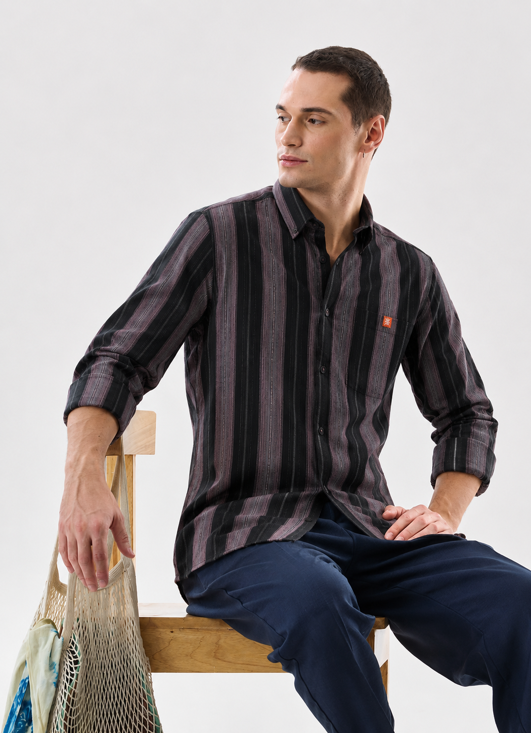Mens Strip Shirt