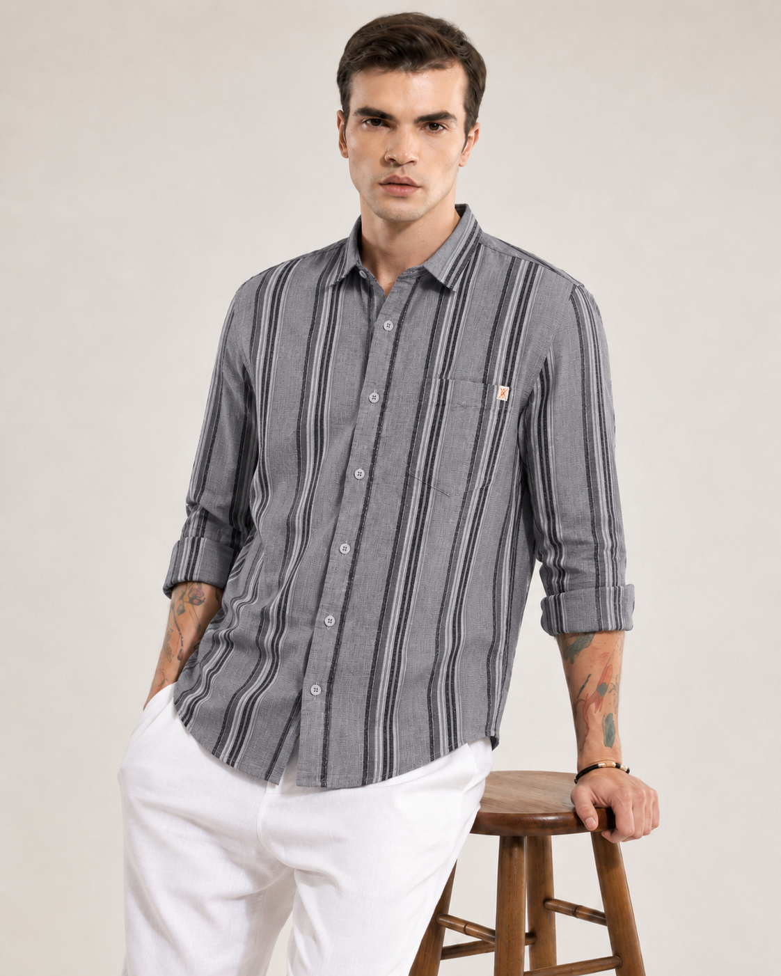 Mens Strip Shirt