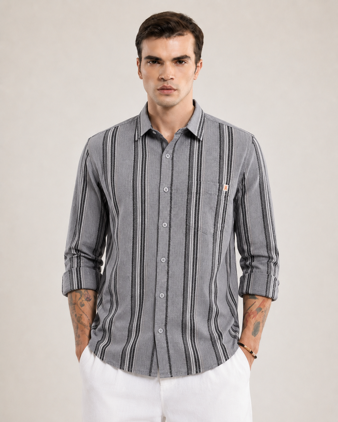 Mens Strip Shirt