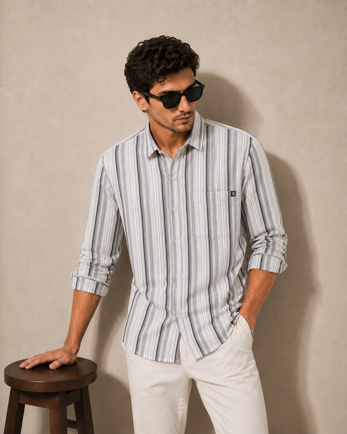 Mens Strip Shirt