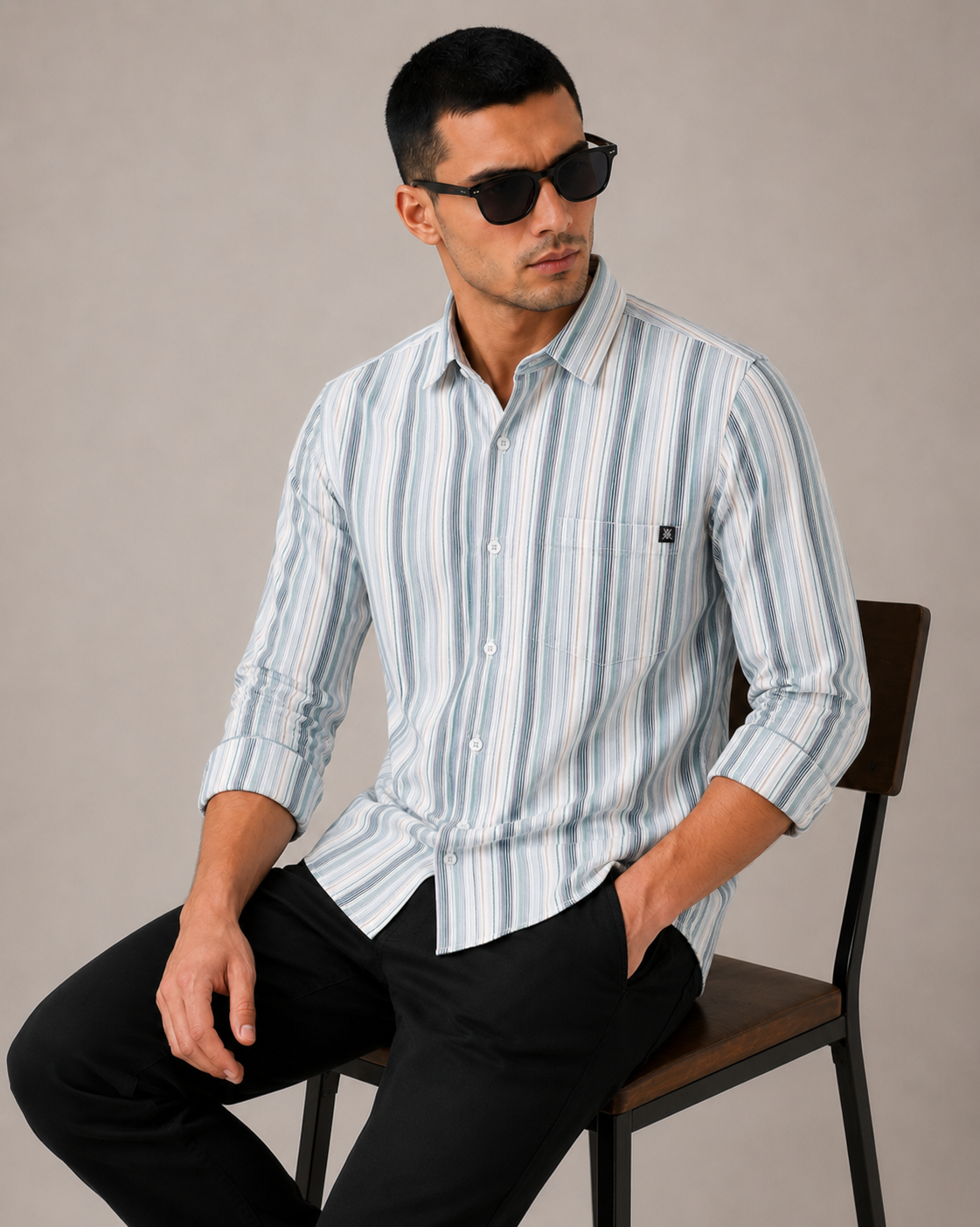 Mens Strip Shirt
