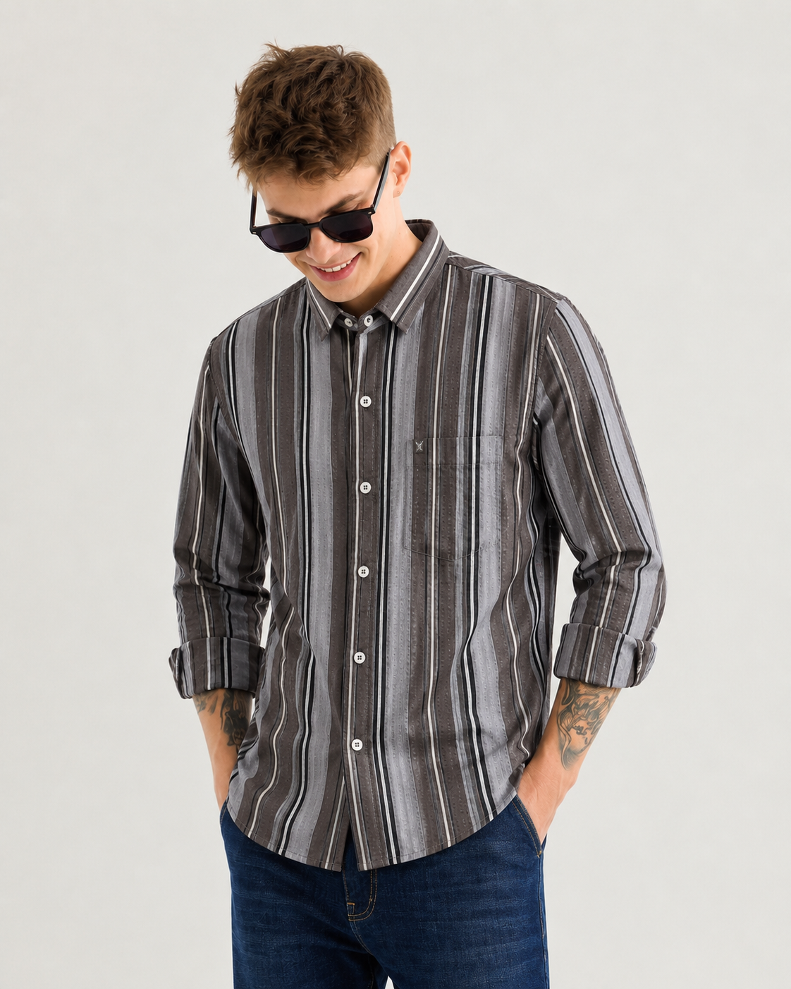 Mens Strip Shirt