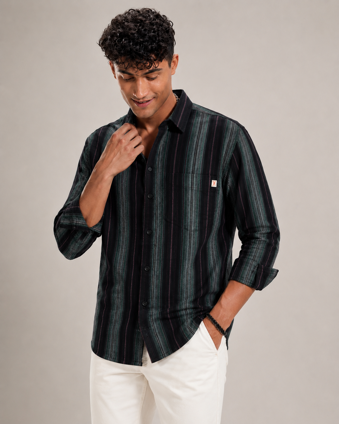 Mens Strip Shirt
