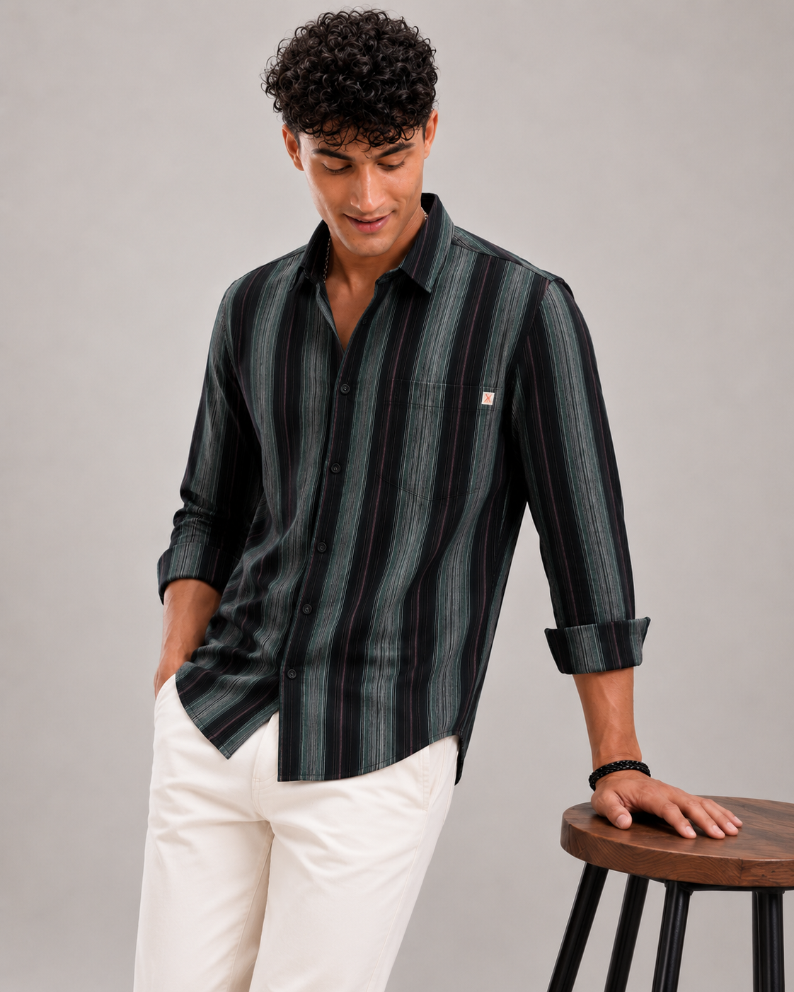 Mens Strip Shirt