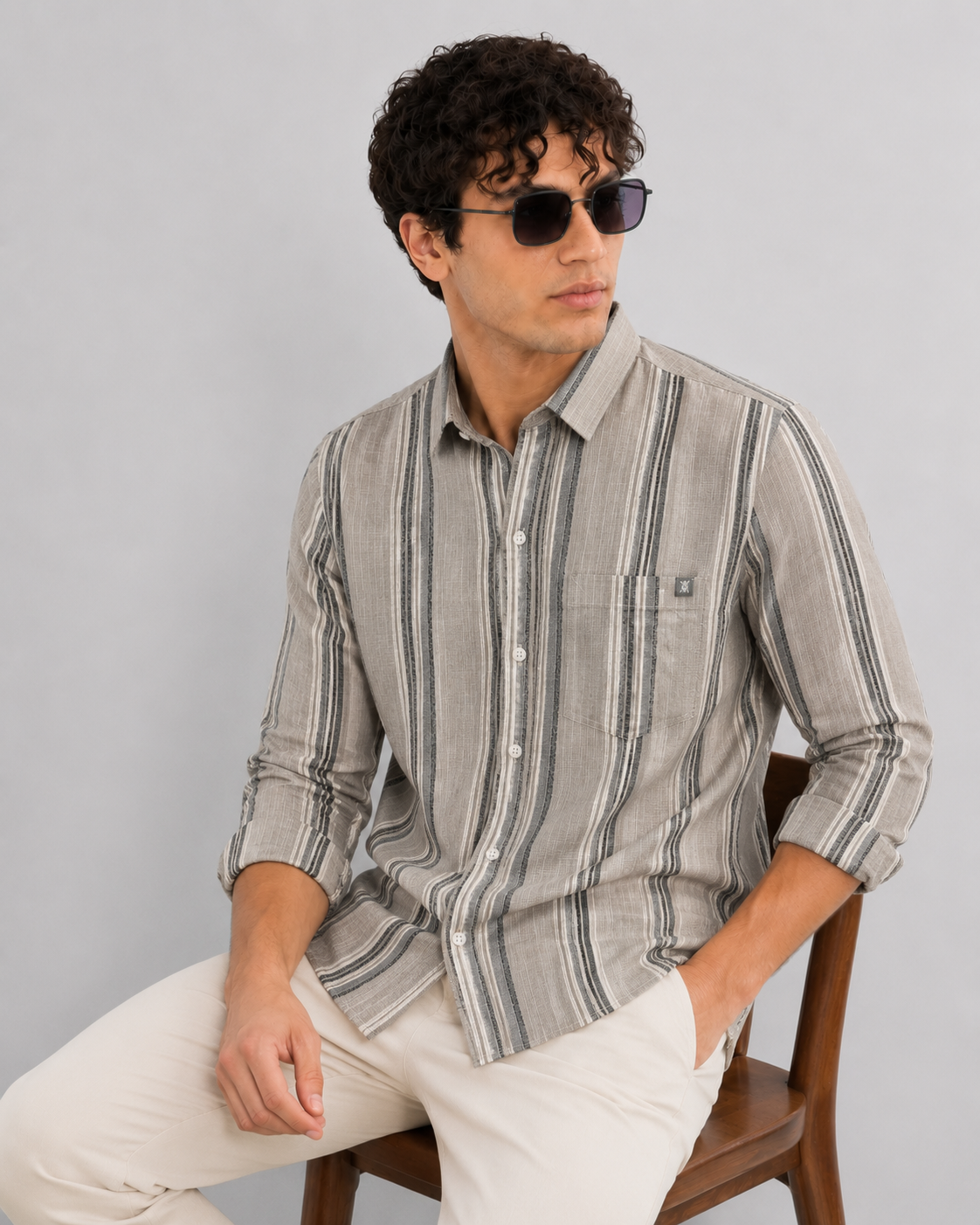 Mens Strip Shirt