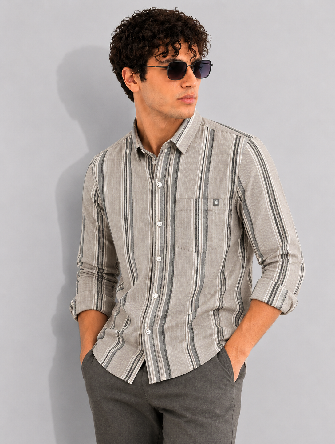 Mens Strip Shirt