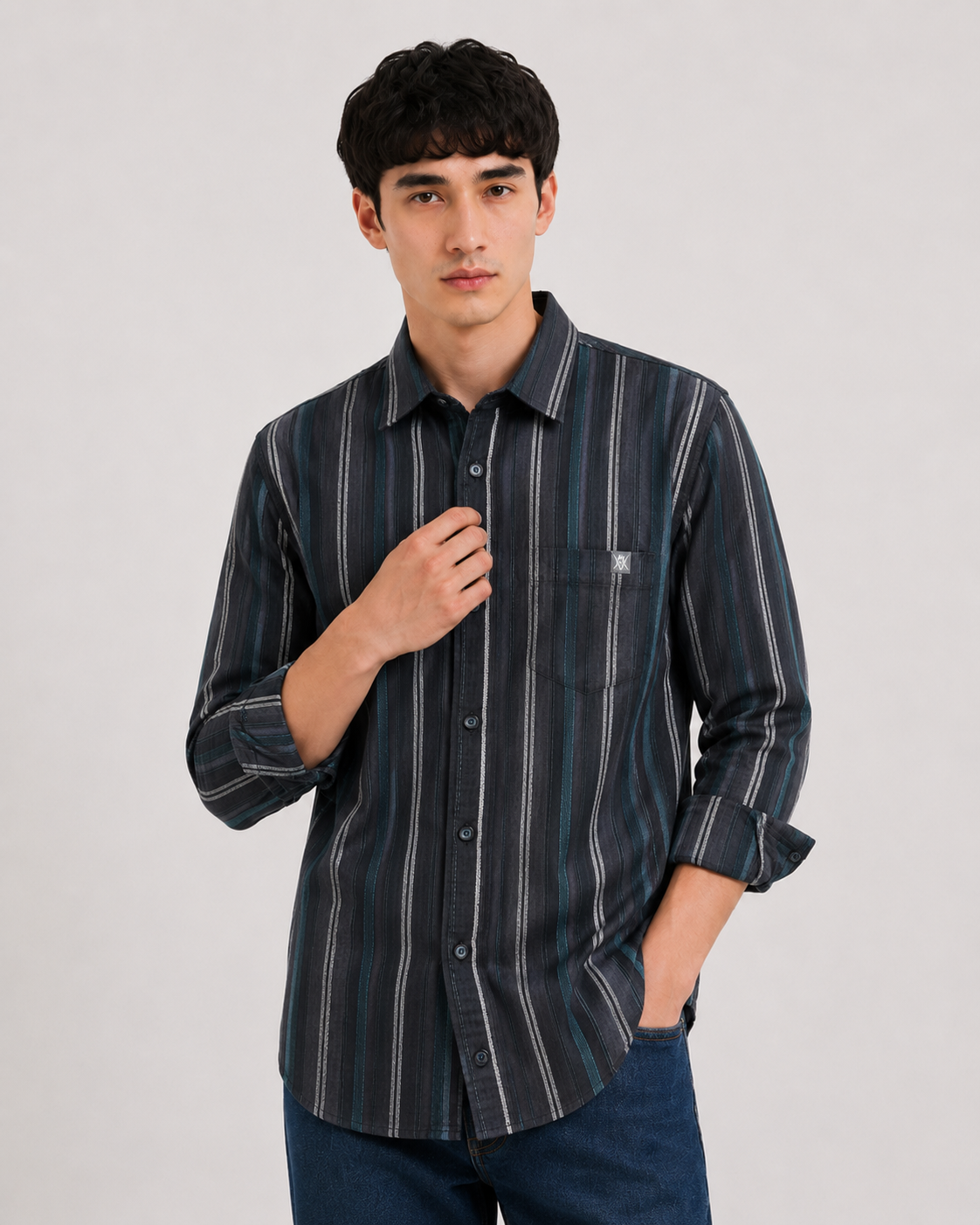 Mens Strip Shirt