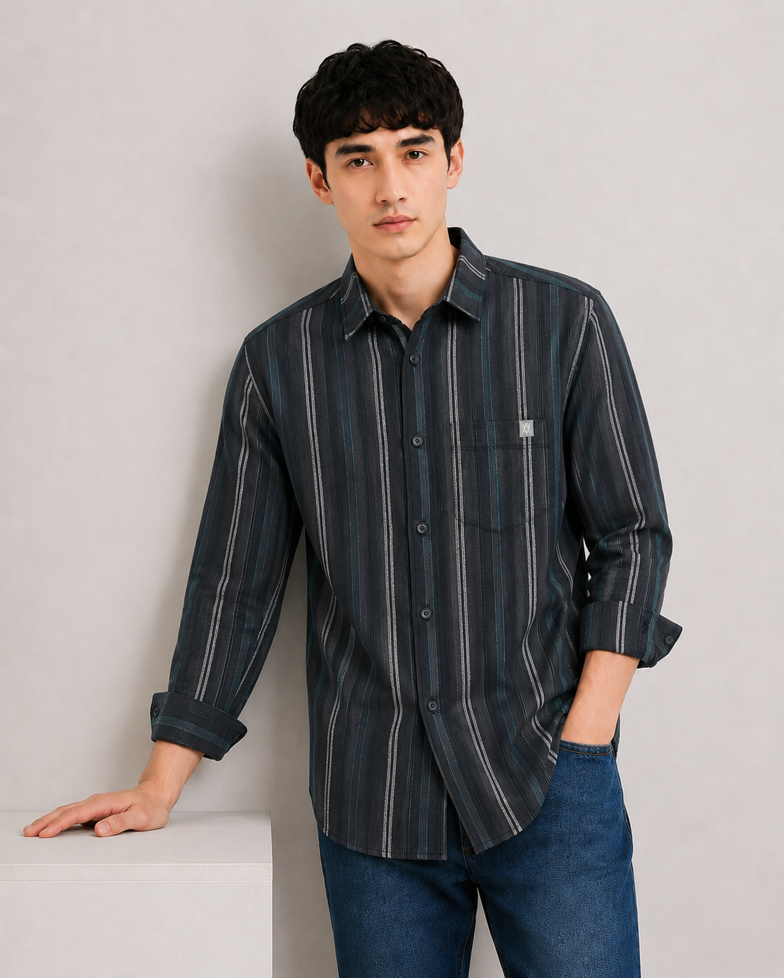 Mens Strip Shirt