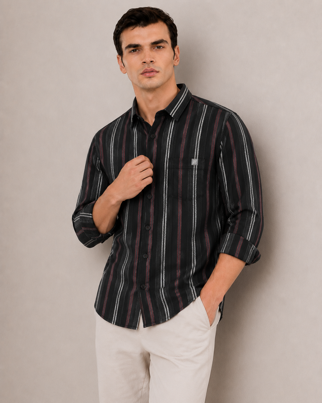 Mens Strip Shirt