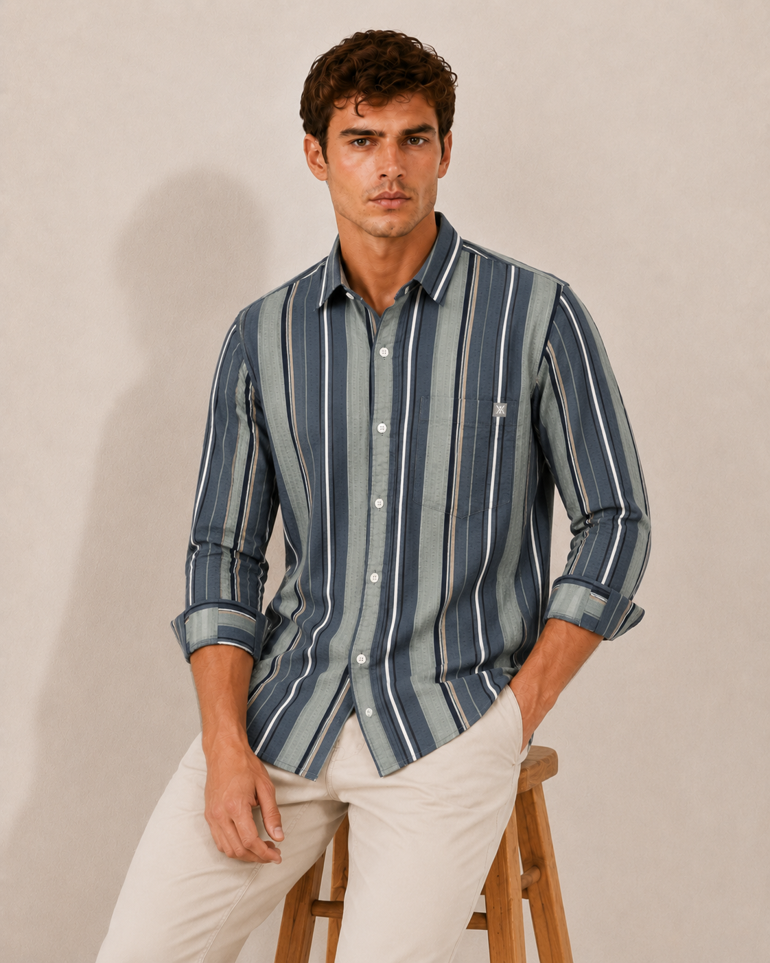 Mens Strip Shirt