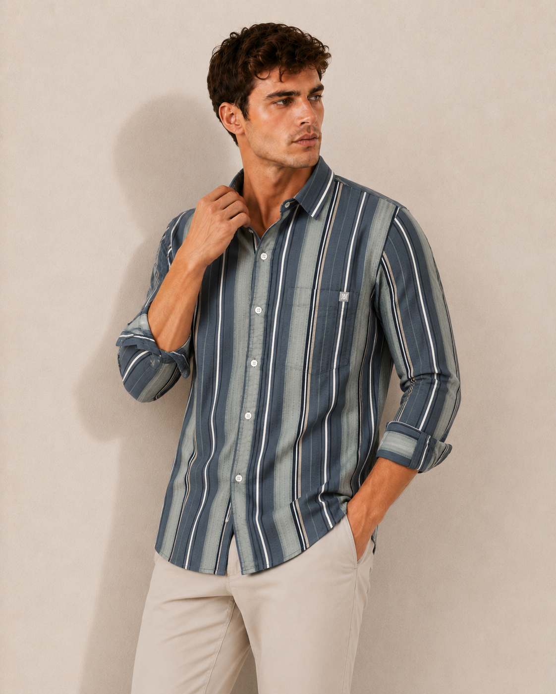 Mens Strip Shirt
