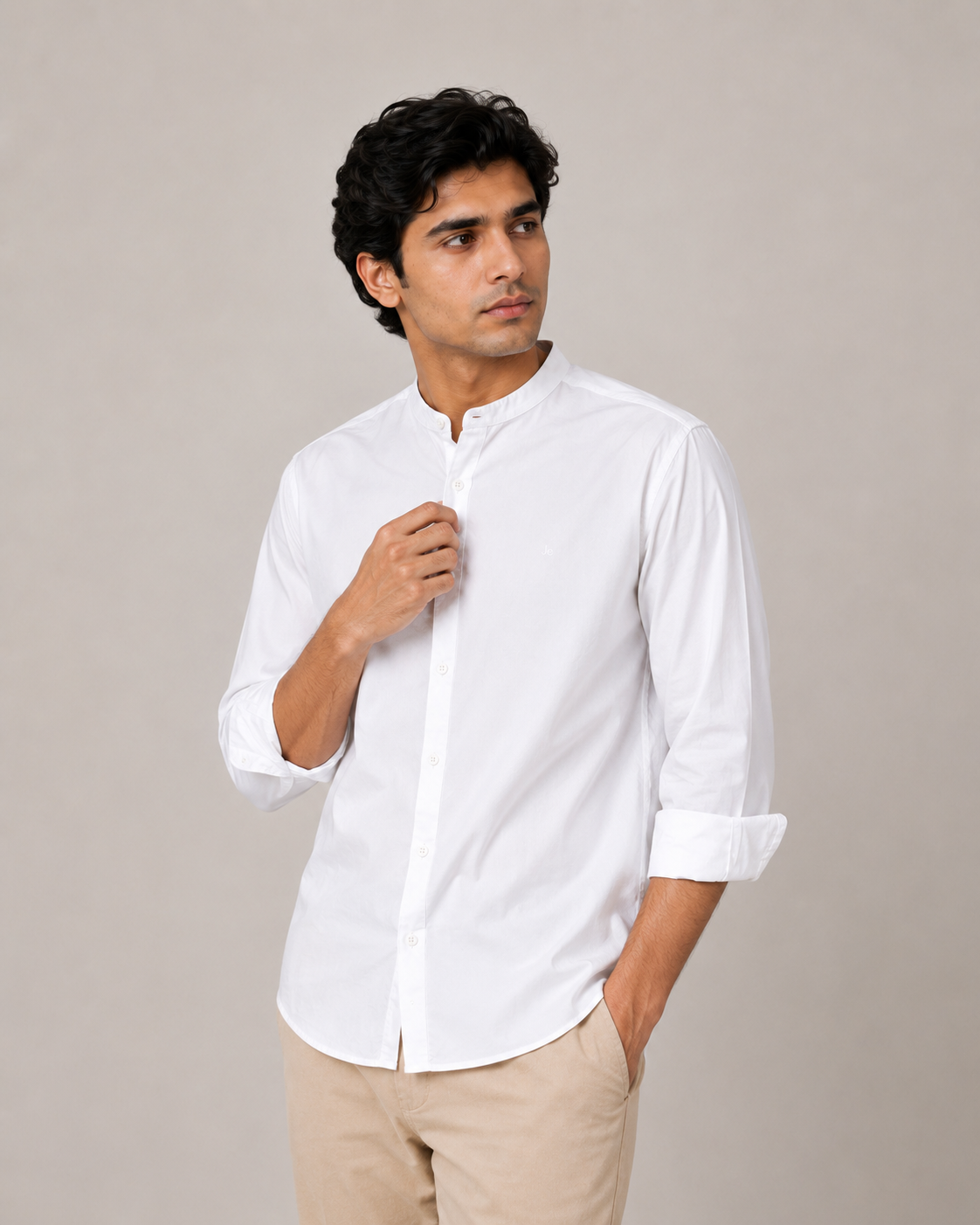 MENS STAND COLLER SHIRT